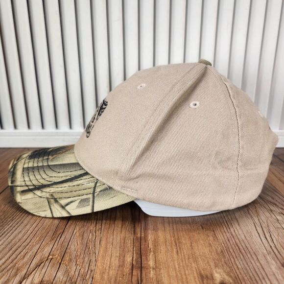 Mud Hog Hydraulic RWD Strapback Hat Cap Beige Green Camo Harvesting Brand Farmer - Picture 6 of 10
